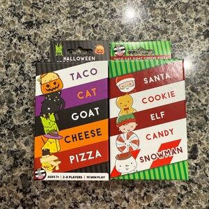 Dolphin Hat Taco Cat Goat Cheese Pizza Card Game Holiday Halloween Christmas